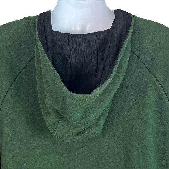 AND1 Green Basketball Baseline Hoodie Pullover XL Logo Patch Kangaroo Pocket - Picture 5 of 8